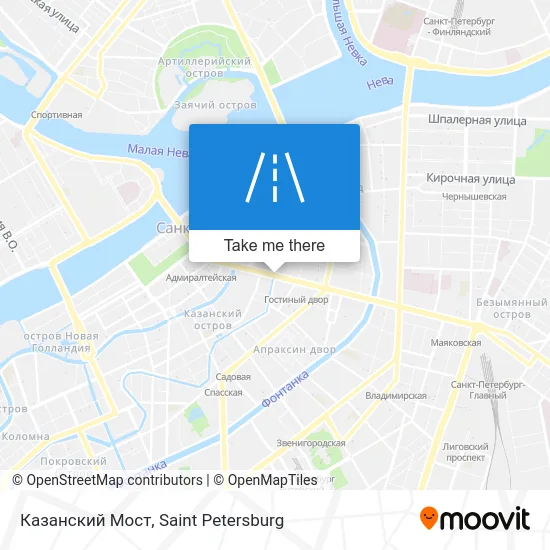 Казанский Мост map