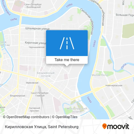 Кирилловская Улица map