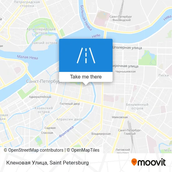 Кленовая Улица map