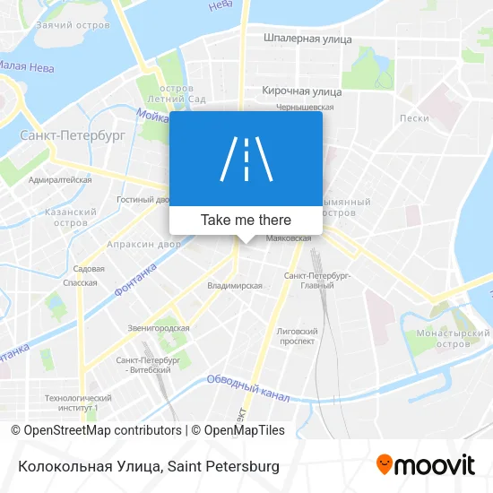 Колокольная Улица map