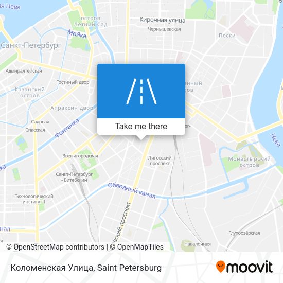 Коломенская Улица map