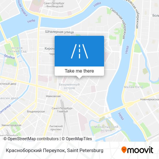 Красноборский Переулок map