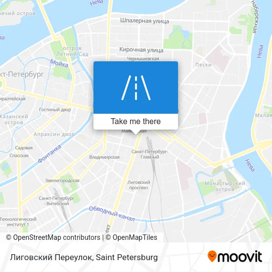 Лиговский Переулок map