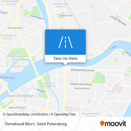 Литейный Мост map