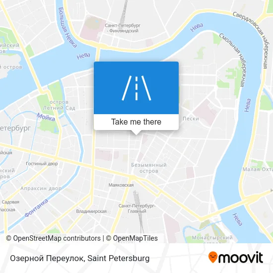 Озерной Переулок map