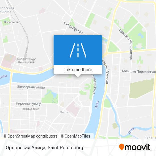 Орловская Улица map