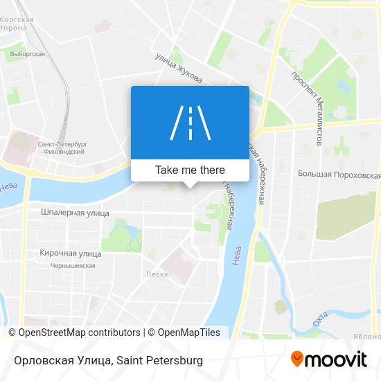 Орловская Улица map