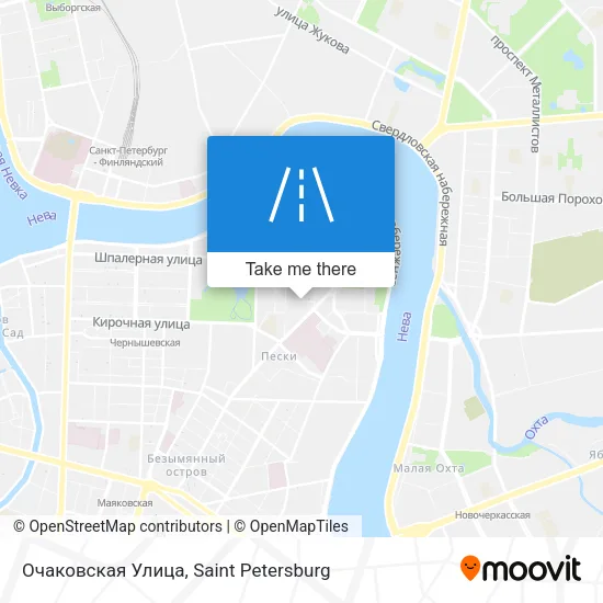 Очаковская Улица map