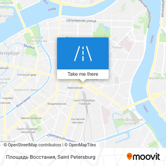 Площадь Восстания map