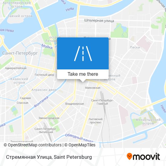 Стремянная Улица map