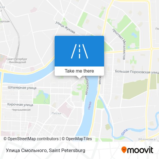 Улица Смольного map