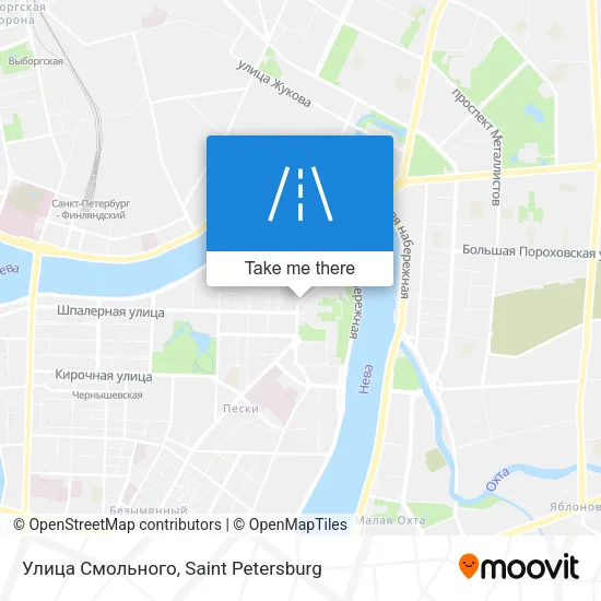 Улица Смольного map
