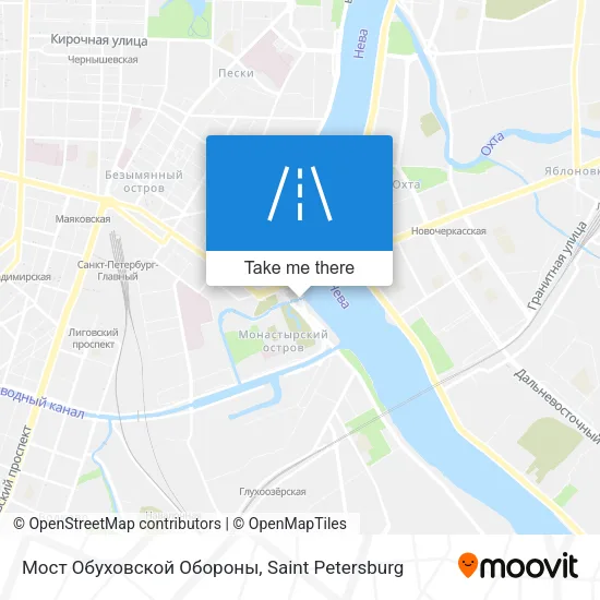 Мост Обуховской Обороны map