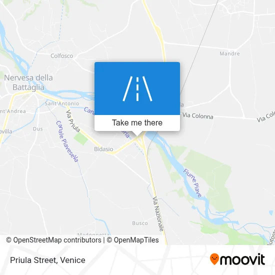 Priula Street map