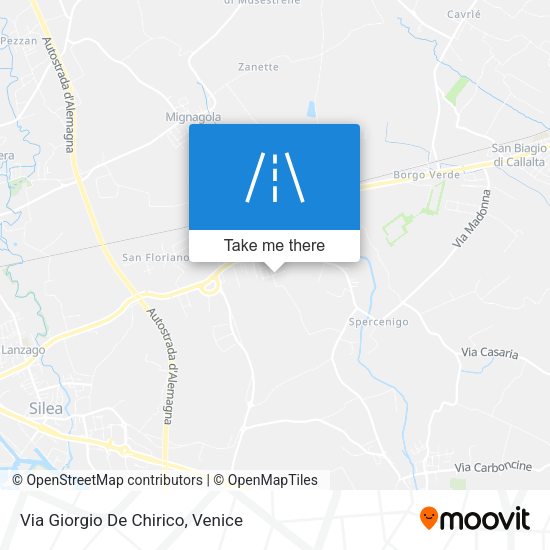 Via Giorgio De Chirico map