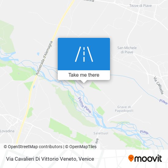 Via Cavalieri Di Vittorio Veneto map