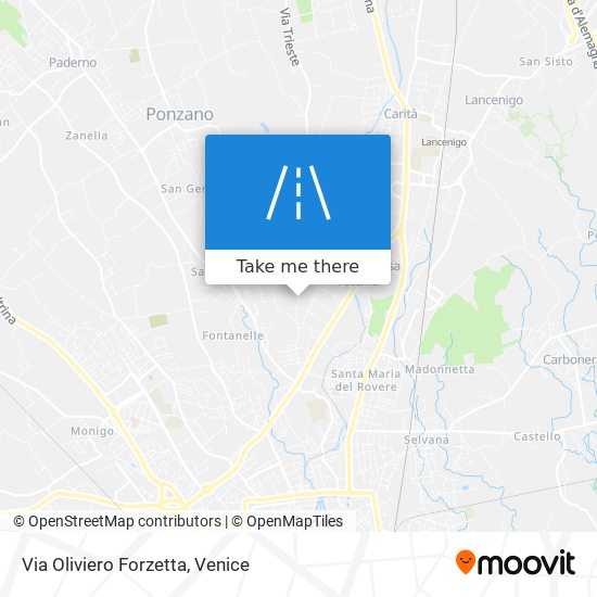 Via Oliviero Forzetta map