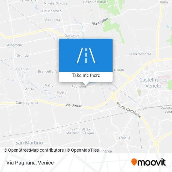 Via Pagnana map