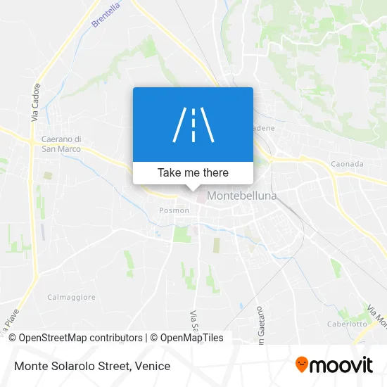 Monte Solarolo Street map