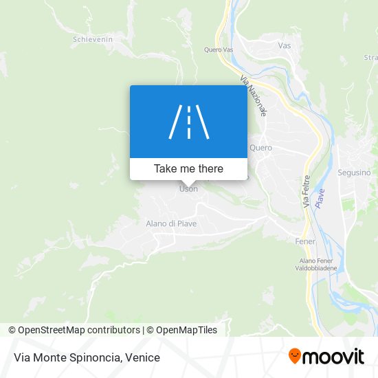 Via Monte Spinoncia map