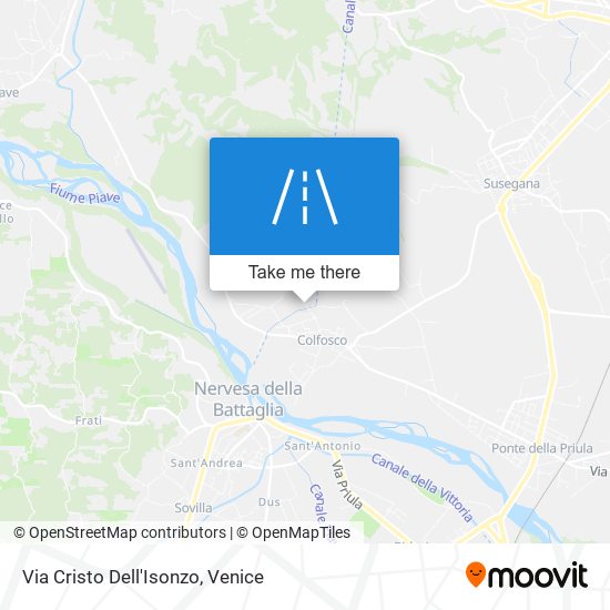 Via Cristo Dell'Isonzo map