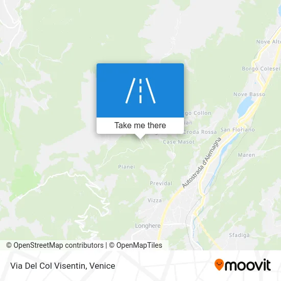 Col Visentin Street map