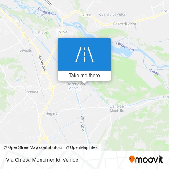 Via Chiesa Monumento map