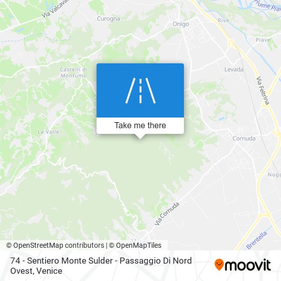 74 - Sentiero Monte Sulder - Passaggio Di Nord Ovest map