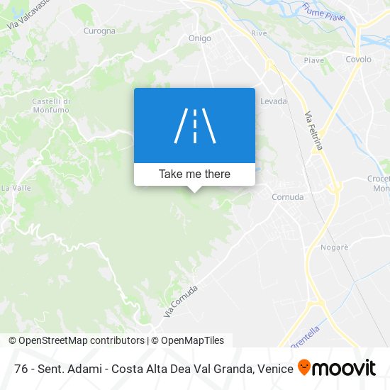 76 - Sent. Adami - Costa Alta Dea Val Granda map