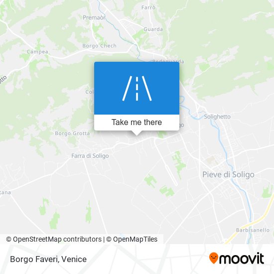 Borgo Faveri map