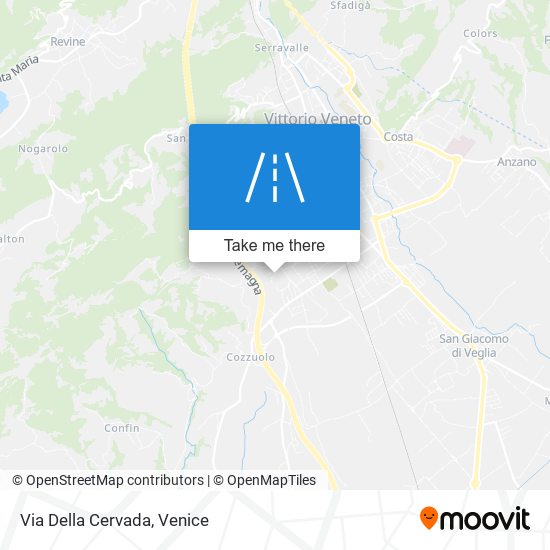 Via Della Cervada map