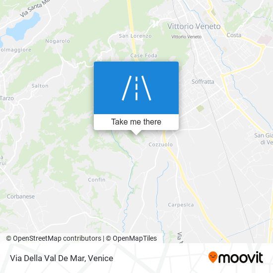 Via Della Val De Mar map