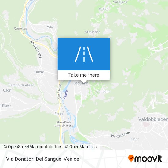 Via Donatori Del Sangue map