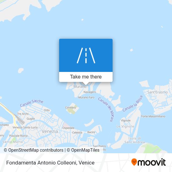 Fondamenta Antonio Colleoni map