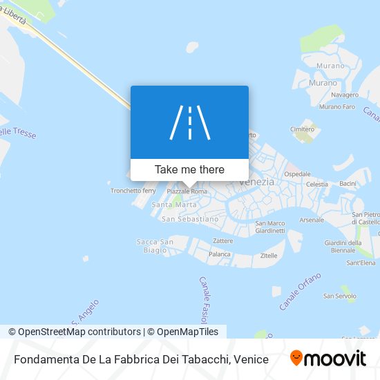 Fondamenta De La Fabbrica Dei Tabacchi map