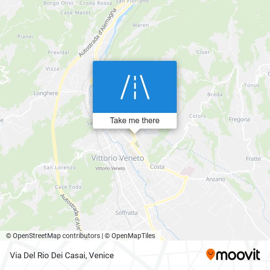 Via Del Rio Dei Casai map