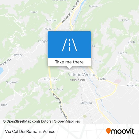 Via Cal Dei Romani map
