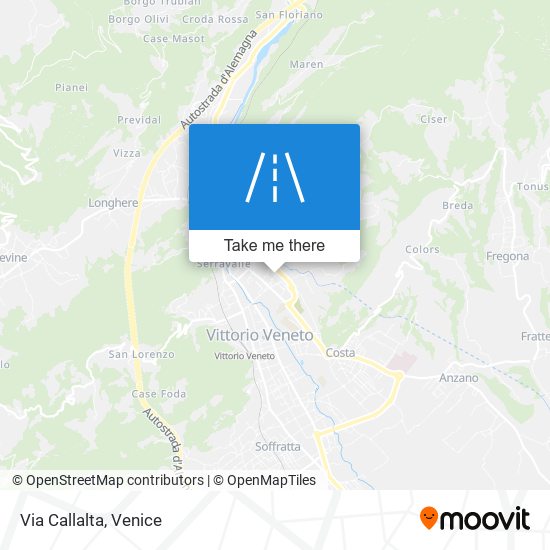 Via Callalta map