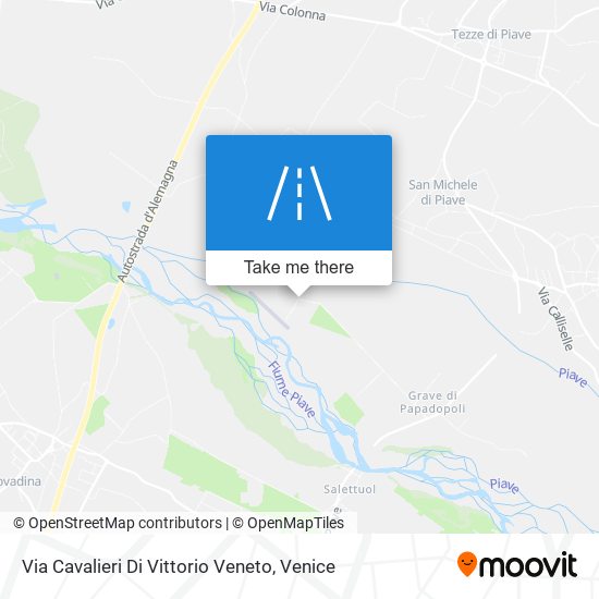 Via Cavalieri Di Vittorio Veneto map