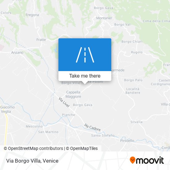 Via Borgo Villa map