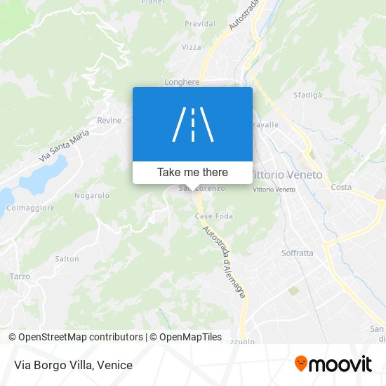 Via Borgo Villa map