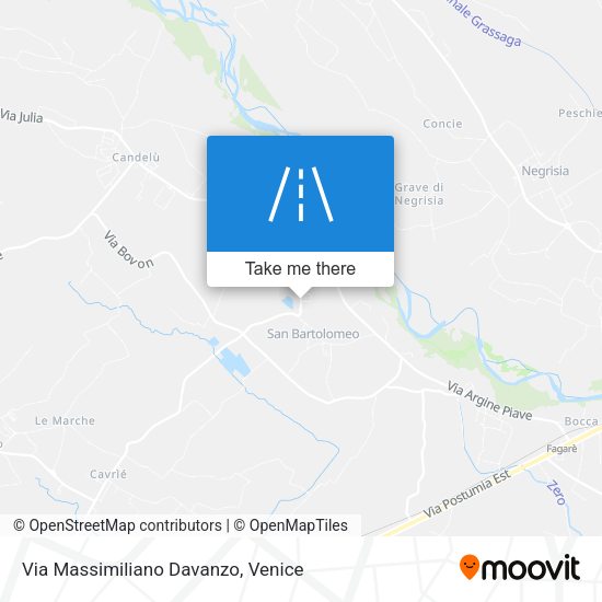 Via Massimiliano Davanzo map