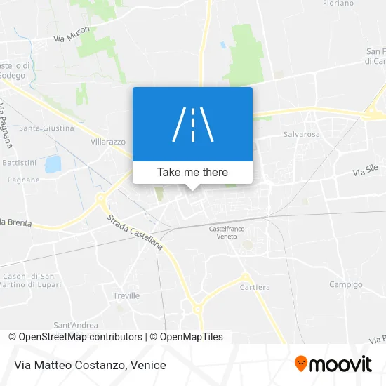 Via Matteo Costanzo map