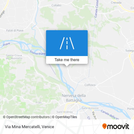 Via Mina Mercatelli map