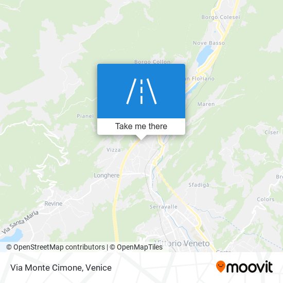 Via Monte Cimone map