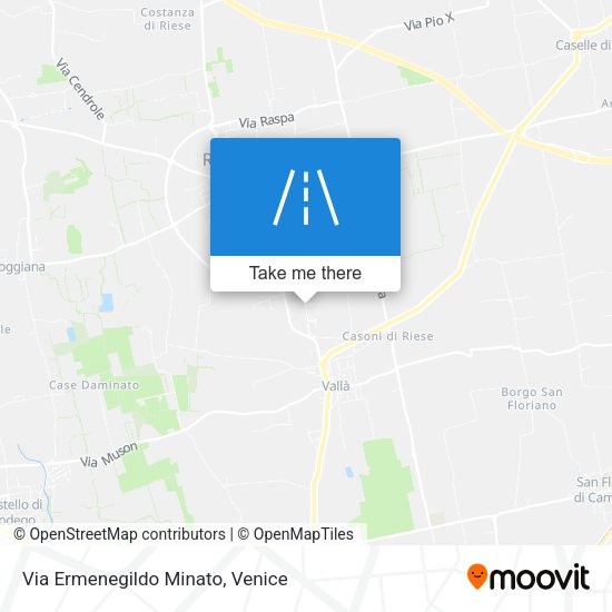 Via Ermenegildo Minato map