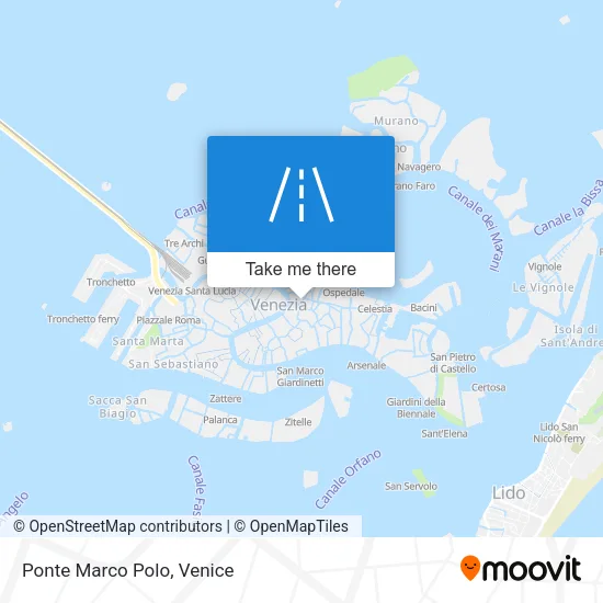 Ponte Marco Polo map