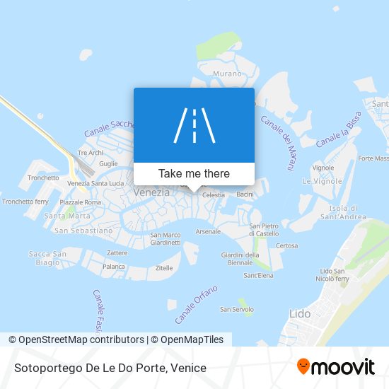 Sotoportego De Le Do Porte map