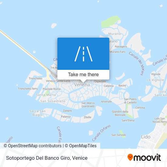 Sotoportego Del Banco Giro map
