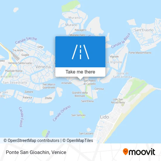 Ponte San Gioachin map